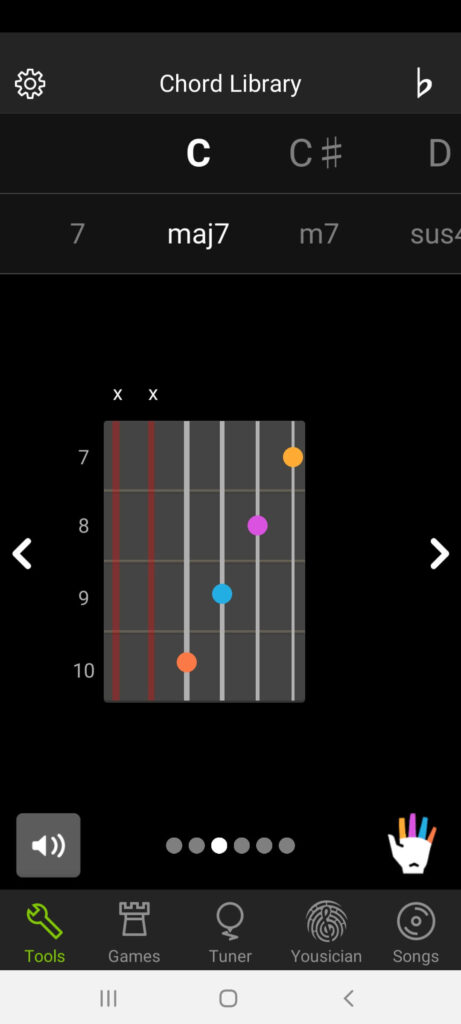 GuitarTuna Chord Library