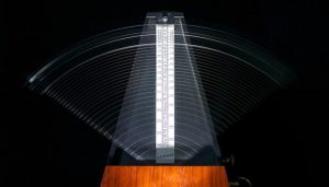 Traditional metronome ticking